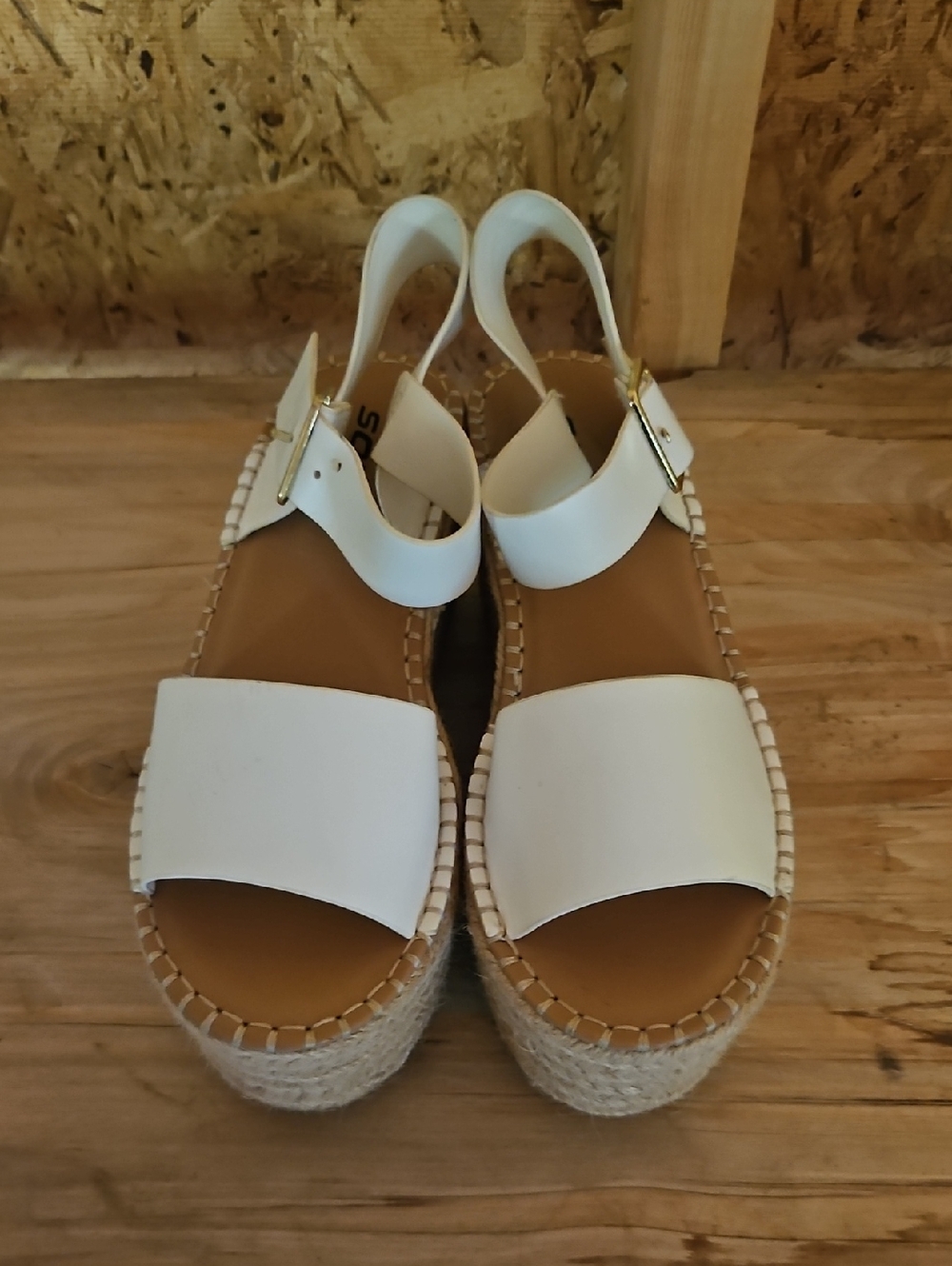 Women’s White Espadrille Platform Sandals